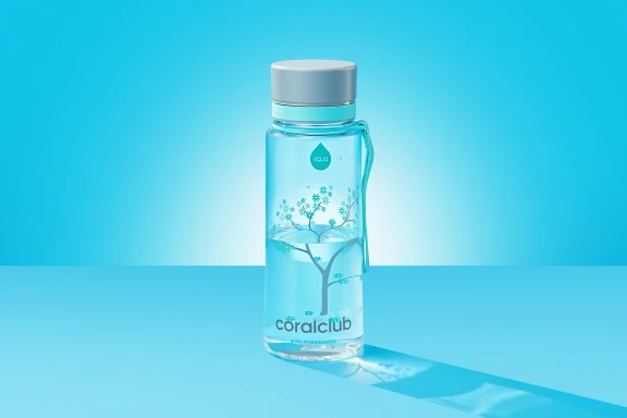 Water bottle EQUA "Mint Blossom"